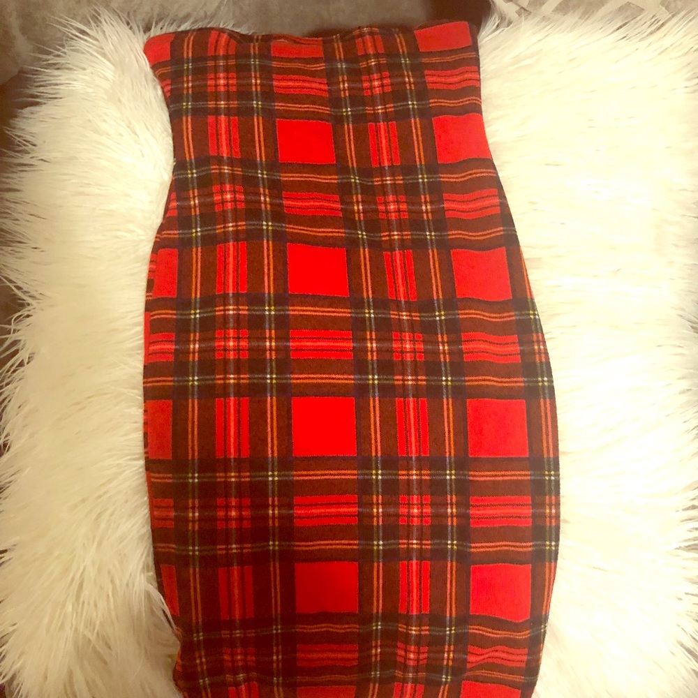 Red Plaid Fashion Nova Dress